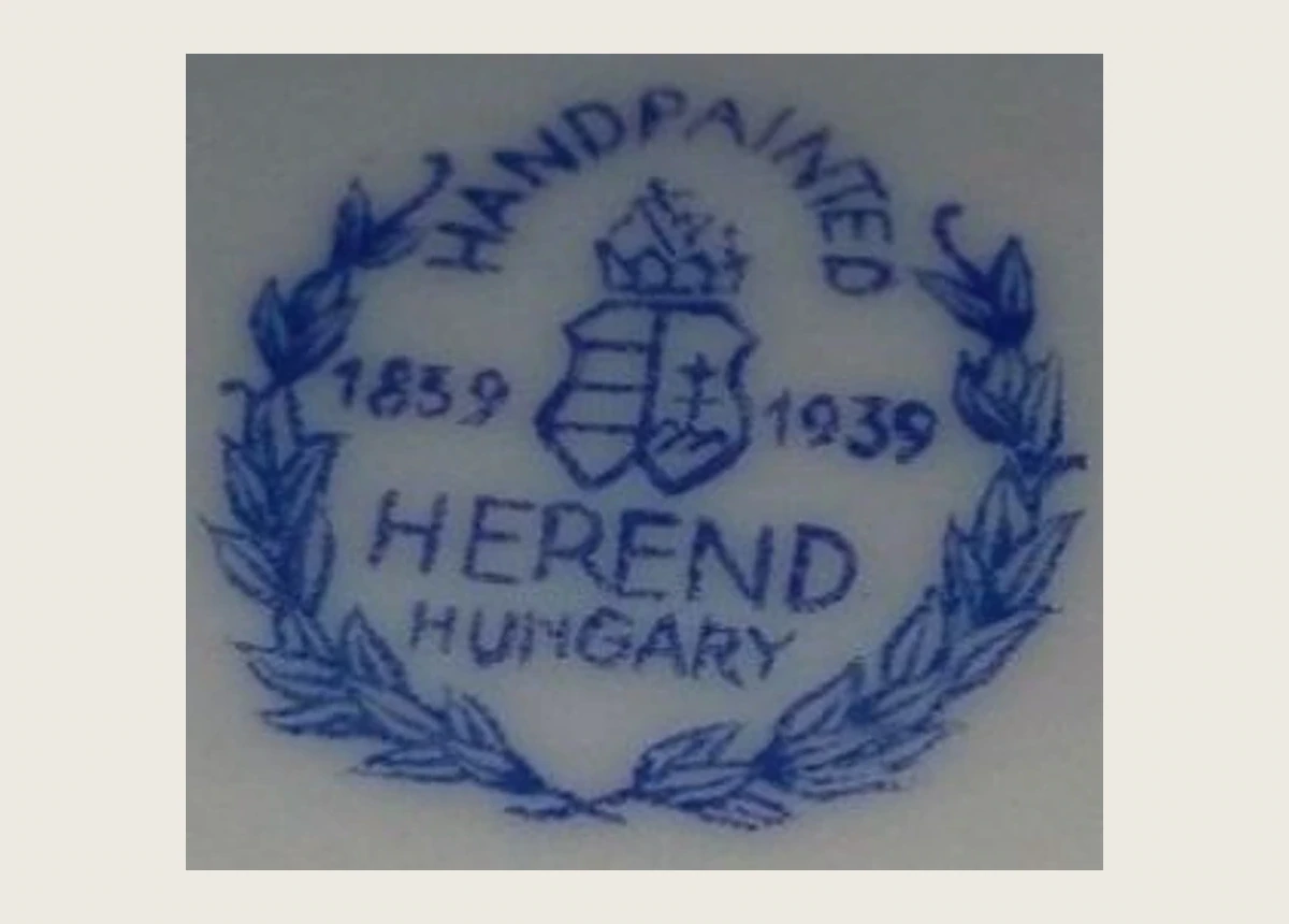 Клеймо Herend: 100-летие 1839-1939