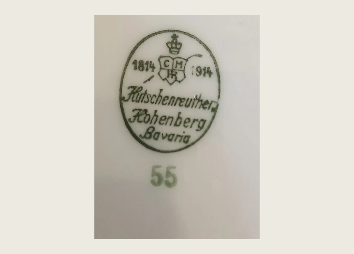 Клеймо Hutschenreuther: Юбилейная марка 1814-1914