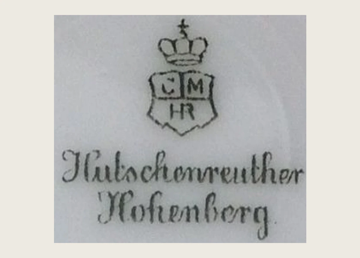 Клеймо Hutschenreuther: Коронованный щит Hohenberg