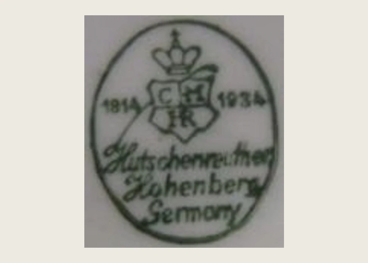 Клеймо Hutschenreuther: Hohenberg 1814-1934