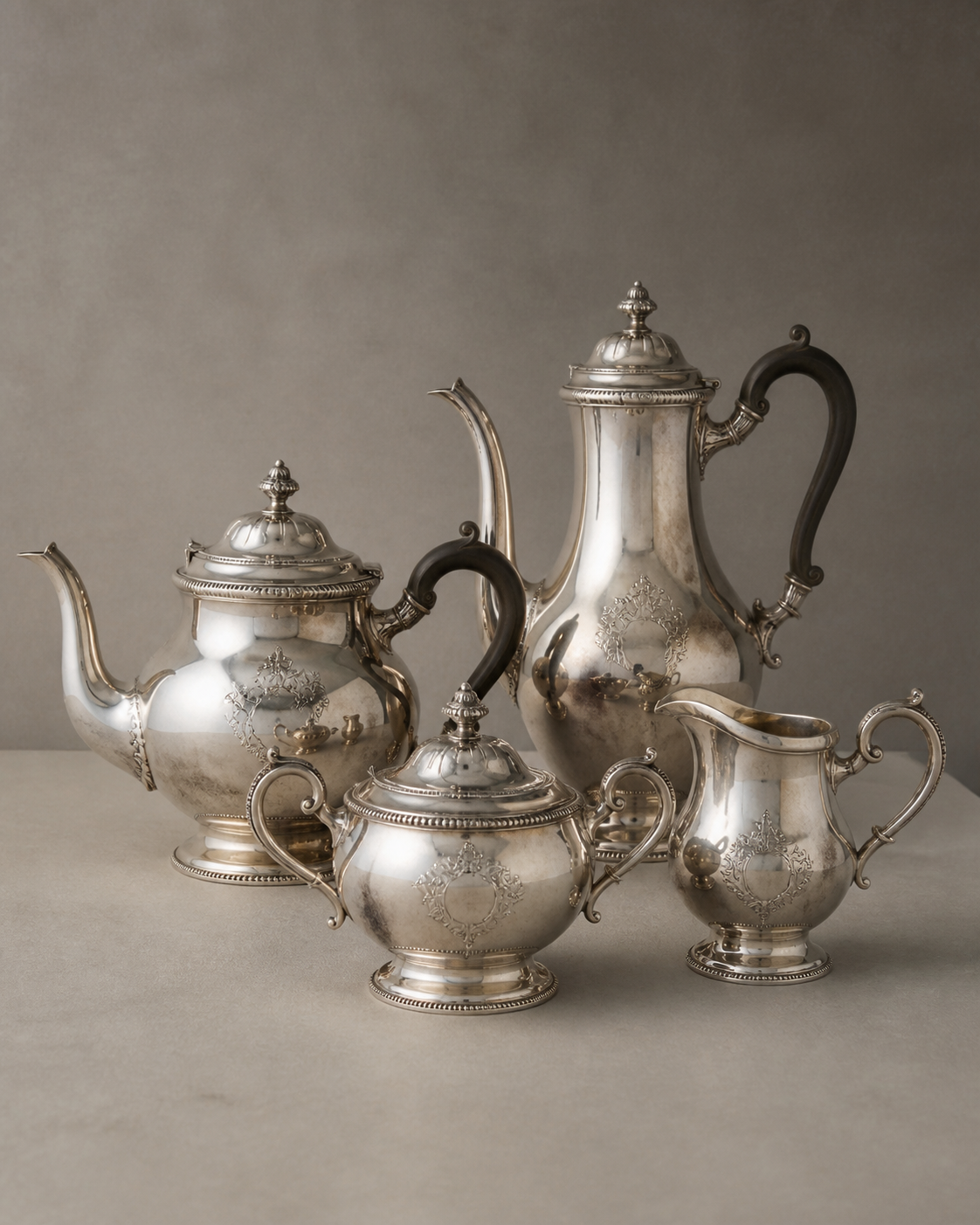 Серебряный сервиз для чая — Лондон, 1898